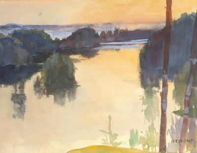 Landscape by Albert Gustaf Aristides Edelfelt